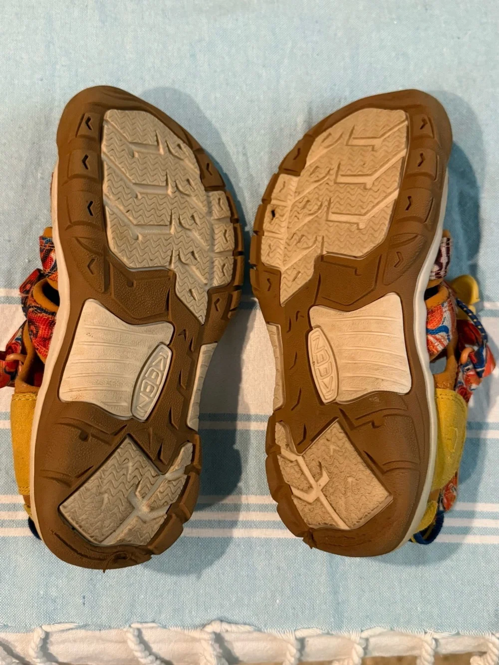 Keen Kids Yellow Multicolor Strapped Water Shoes